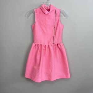Junior Gaultier Pink Jacquard Biker Dress Sleeveless John Paul Gaultier Girls 12